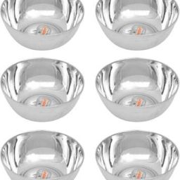Stainless Steel Serving Bowl Stainless Steel Bowl Pack of 6 | Bowls Katori for Kitchen and Dining Serving (110 ML)-20