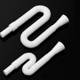 (P OF 2) PVC HOSE PIPE FOR WASH BASIN/ SINK 1.58 PVC Kitchen Pipe for Sink/ Waste/ Wash Basin Expandable & Flexible Drain Pipe Hose Pipe-image-67