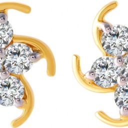 PC Chandra Jewellers Yellow Gold 18kt Stud Earring-image-33