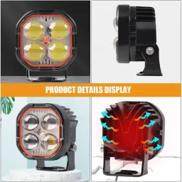 prtek LED Fog Lamp Unit for Mahindra Scorpio image 4