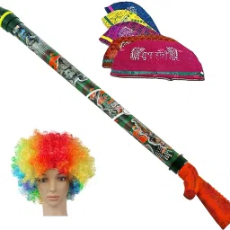 (1 Pubg Pichkari + 10 Holi Cap + 1 Malinga Wig) for Kids Holi Pool Party Fun Water Gun-image-66