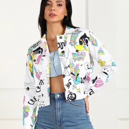 montrez Women Graphic Print Casual Jacket-picture-13