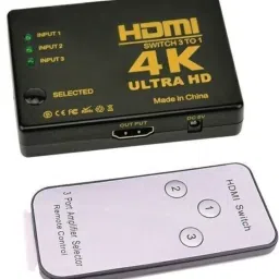 BALRAMA 3 Way HDMI Switch 3x1 with Remote Control 3 Port HDMI Splitter 3 Port IN 1 OUT Combo Set image 4