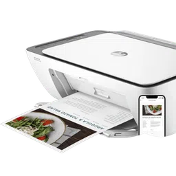 HP DeskJet Ink Advantage 2876 All in One Wi-Fi Inkjet Printer with Icon LCD Display (Simple Setup Smart App, Cement) image 2