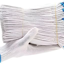 5 Pair Cotton Knitted Gloves Reusable Washable Bundle for Unisex Free size Synthetic Safety Gloves-10
