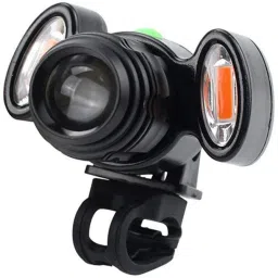 Zoom-able Feature 4 Mode Bicycle Headlight Focus with 2 warning lights LED Front Light-16