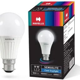 havells 9 W Motion Sensor Round B22 LED Bulb image 5