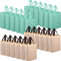 Non-Woven Reusable Eye-Print Shopping Handbag|Pack of 24|Multicolor Pack of 12 Grocery Bags-image-39