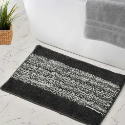 maa home concept Grey Solid Microfiber 16X24 Inches Anti Skid Door Mats-picture-45