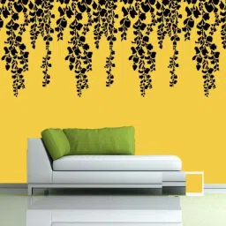 Size: (24 x 40 Inches) Floral Reusable PVC Wall Stencil for Home Decor B360170 Wall Stencil Stencil-19