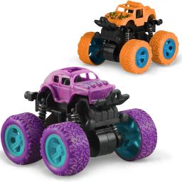 4x4 Stunt Monster Trucks for Kids|Push and Go Friction Powered Stunt Cars|212-image-13
