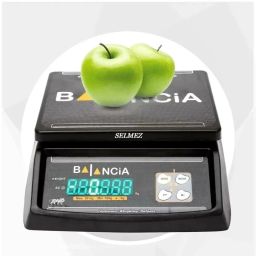 SELMEZ Balancia 30kg Weighing Scale For Kitchen Shop With LED display (black) Weighing Scale-image-5