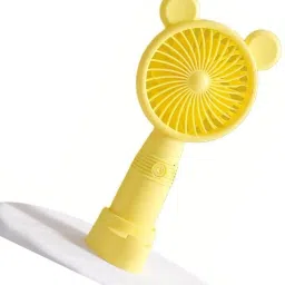MZ M3 (RECHARGEABLE PORTABLE USB FAN) 3 Speed Mode High Speed with 1200mAh Battery with Mobile Stand USB Fan-22