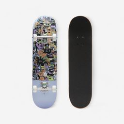 Kids' 7.25 in Age 3 to 7 Skateboard Deck CP100 Mini Skatopia - Grey-image-75
