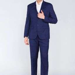 Men 3 PCS SB2 BTN NOTCH CLR SUIT - S.SLM FIT Checkered Suit-picture-14
