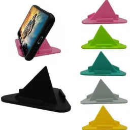 Ranz Pyramid Desk Table Mobile Stand Triangle Shape .Multi Angle Table Mobile Holder image 3