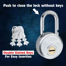 Kudo Peralta 67mm Ultra Push Locking for Home Gate & Shop,3 Keys Double Locking Padlock-picture-20
