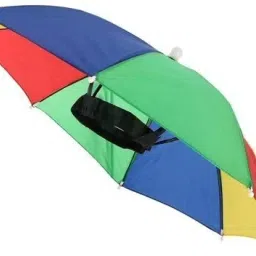 Head Umbrella For For Any One 21 Inchs Pack of 1 Color Umberallas For Sun& Rain Umbrella-2