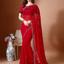 Embellished Bollywood Chiffon Saree-picture-4
