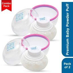 Soft-Feel Powder Puff with with Box Holder Container for New Born and Kids-image-39