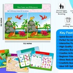 go woo My First Dinosaur Busy Puzzle Book : Splash and Tear proof - Kids Activity Book image 5