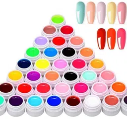thr3e strokes 36 Colors Nail UV Gel Kit Soak off LED Nail Art Pure Color Gel Pod UV Gel Polish-picture-33