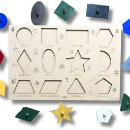 ansoz Set of 3 – Alphabets, Numbers & Shapes Learning Activity Board image 5