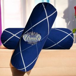 Round Microfibre Geometric Bolster Pack of 2-image-90