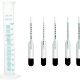 Milk Lactometer Checking Milk Purity Kit 4 Lactometer and 1 Unit Jar Hydrometer-15
