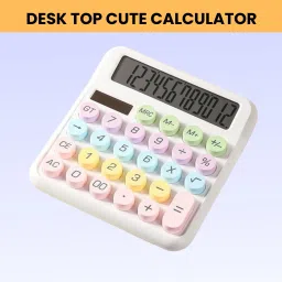 Desktop Calculator, 12-Digit Large LCD and Large Buttons for Office, Homes Q142 Basic Calculator-picture-10