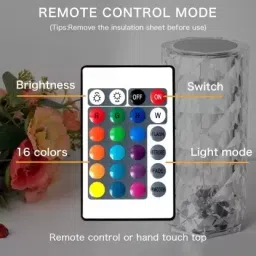 BSVR Crystal Diamond Night Light -16 Color RGB Smart Sensor Light image 4