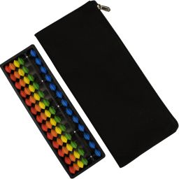 Abacus Math Learning Kit for Kids 13 Rod Colour with Canvas Black Pouch-16