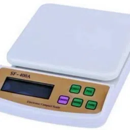 Anil Export Electronic Digital 10 Kg Weight Scale Lcd Kitchen Weight Scale Machine Measure for Measuring Fruits,Spice,Food,Vegetable Weighing Scale (White) Weighing Scale-16