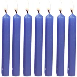 Chime Candles Set of 10 | Ritual Candles | Spell Candle | Unscented (DARK BLUE) Candle-image-37