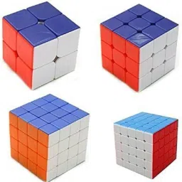combo set of 2x2 3x3 4x4 5X5 High Speed Stickerless Puzzle toy-7