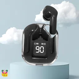 Ultrapods Max Blutooth Earbuds With Transparent Design Case & Led DisplayE483 Bluetooth Headset-image-95