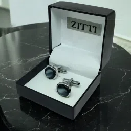 Zitti Metal, Stainless Steel, Alloy, Brass, Silver Cufflink-image-95
