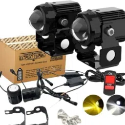 DC Power Mini driving lights with free switch Fog Lamp Motorbike, Car LED (12 V, 20 W)-34