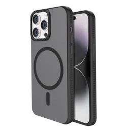 GRIPP Alpine Rubber Back Cover for Apple iPhone 15 Plus (MagSafe Compatible, Black)-8