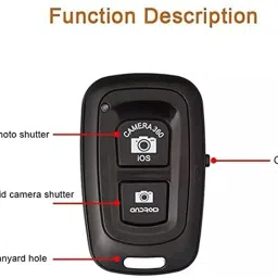 toiphy Bluetooth Shutter Remote Control Button Self-Timer Long Distance Camera RemoteCamera Remote Control image 3