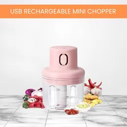 roar Mini Rechargeable Chopper, Electric Chopper for Onion, Garlic and VegetableB113 Electric Vegetable & Fruit Chopper-picture-3