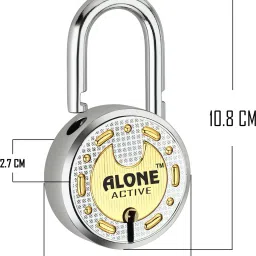 fithome Alone Active Round 65mm Lock for Home Gate Shop Shutter, D/L 6 Keys (pack of 1) Padlock image 4