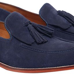 Nikolas– Navy(Suede) Colored – Argentinian Leather Sole Shoes Party Wear For Men-image-5