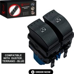 POWER WINDOW SWITCH FOR DUSTER (BLUE) (FRONT RIGHT SIDE) (DRIVER SIDE) Car Power Window Switch-70