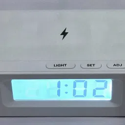 Digital White Clock-27