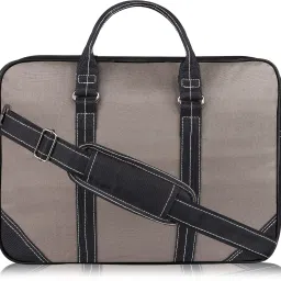 Grey Color PVC Coated Fabric 10L Office Laptop Bag For Men & Women SP-BG87 Waterproof Messenger Bag-image-18