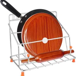 Chakla/Belan Kitchen Rack Chakla Belan and Tawa Stand for Kitchen - 100% Rust-Free Stainless Steel Steel-image-32