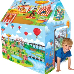 FUN FAIR Jumbo Size Extremely Light Weight , Water Proof Kids Play Tent House-image-74