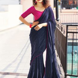Embellished Bollywood Georgette Saree-image-99