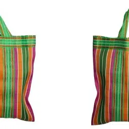 Reusable Nylon Handbag Jhola (multipurpose bag) Pack of 2 Grocery Bags-image-57